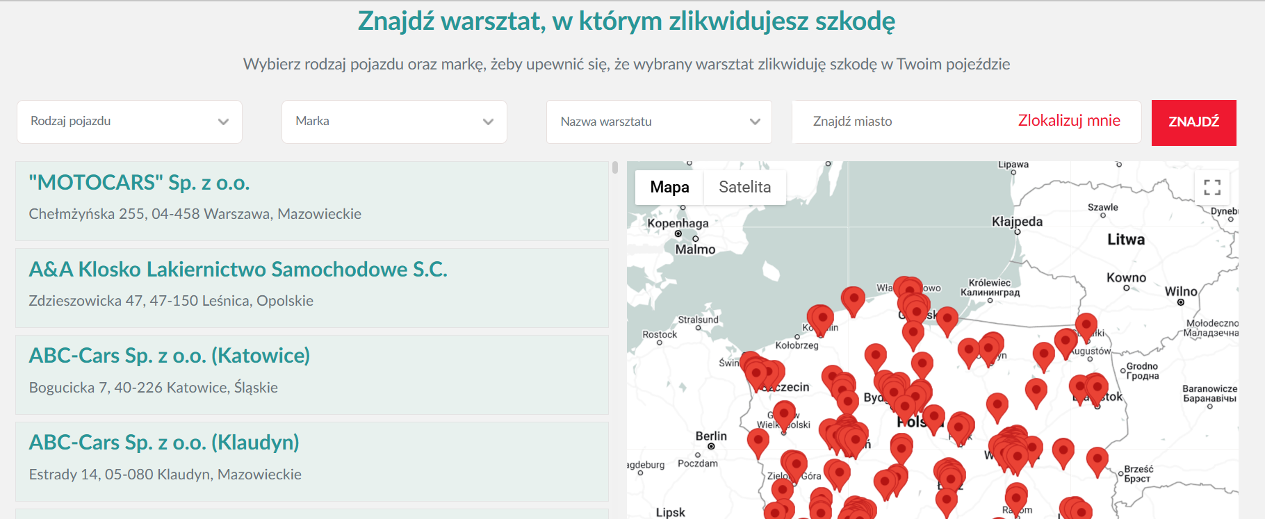efl zgłoszenie szkody