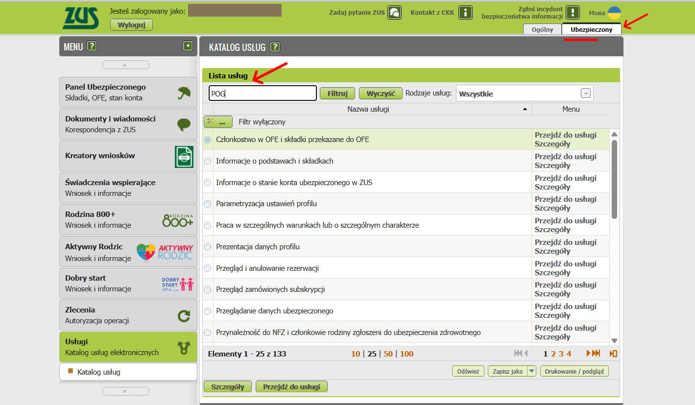 kopia decyzji o przyznaniu emerytury powszechnej