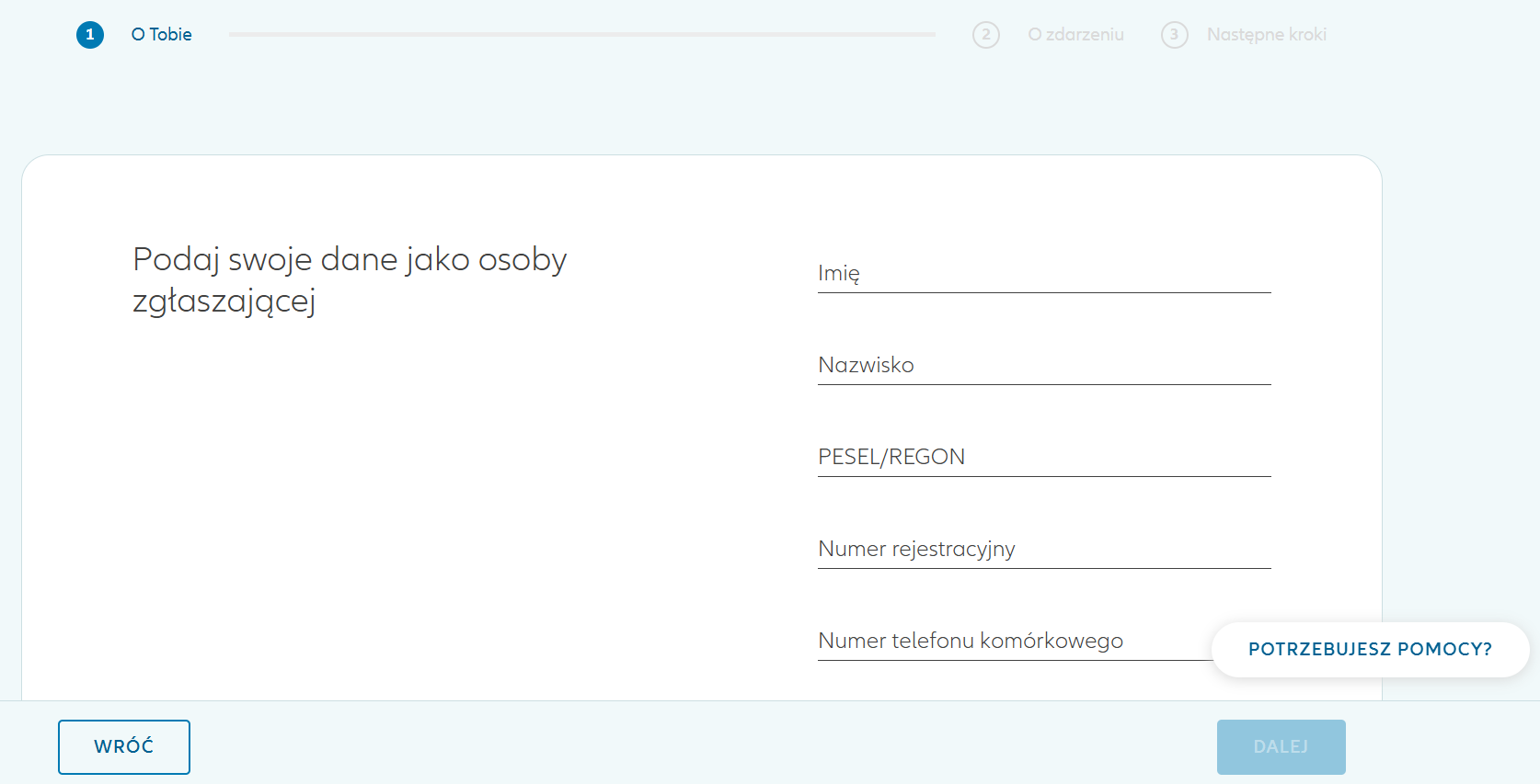zgłoszenie szkody allianz - formularz
