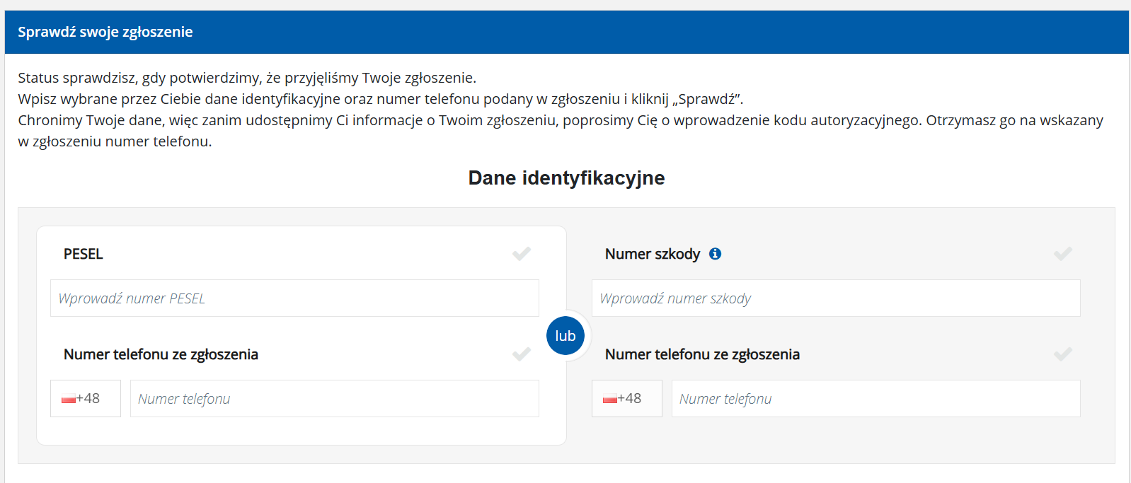 zgłoszenie szkody uniqa - status szkody