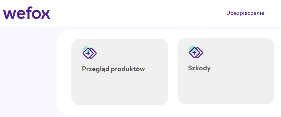 wefox zgłoszenie szkody